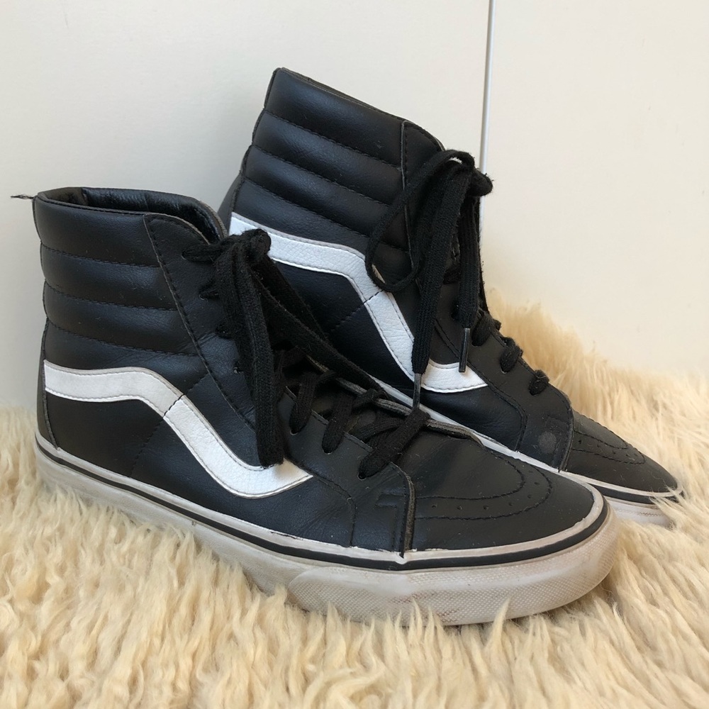 Leather high top Vans